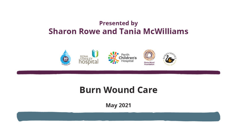Burn wound care